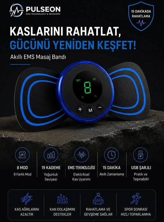 Pulseon Akıllı EMS Masaj Bandı